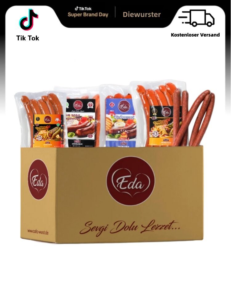 Box: Rindwurst Grillbox – Würzig & Herzhaft (5er Geschenkbox, Lieferung im Karton)
