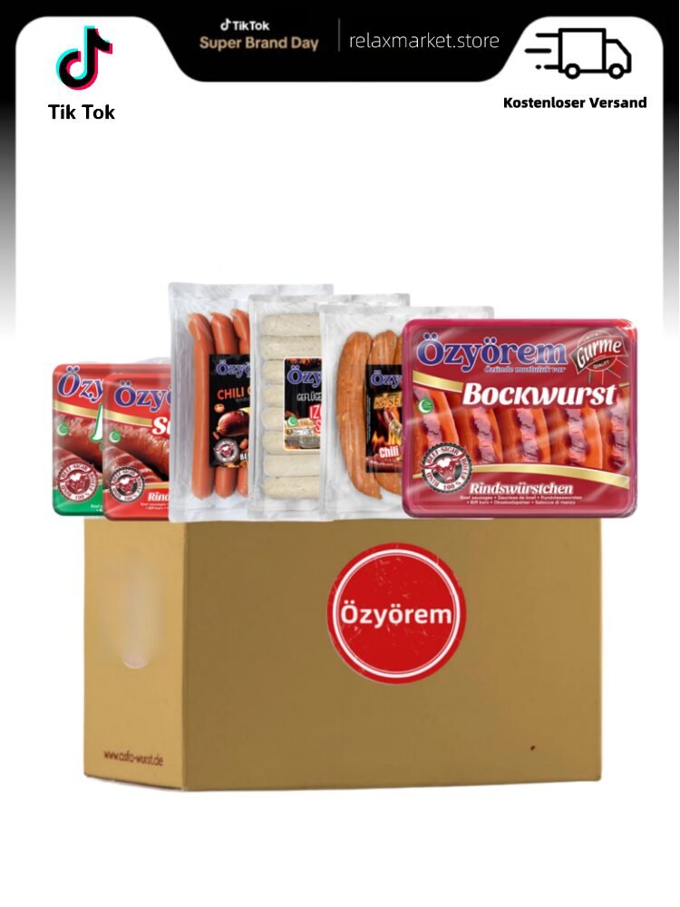 Özyörem Bratwurst 7-teiliges Set, ganze Kiste versendet.